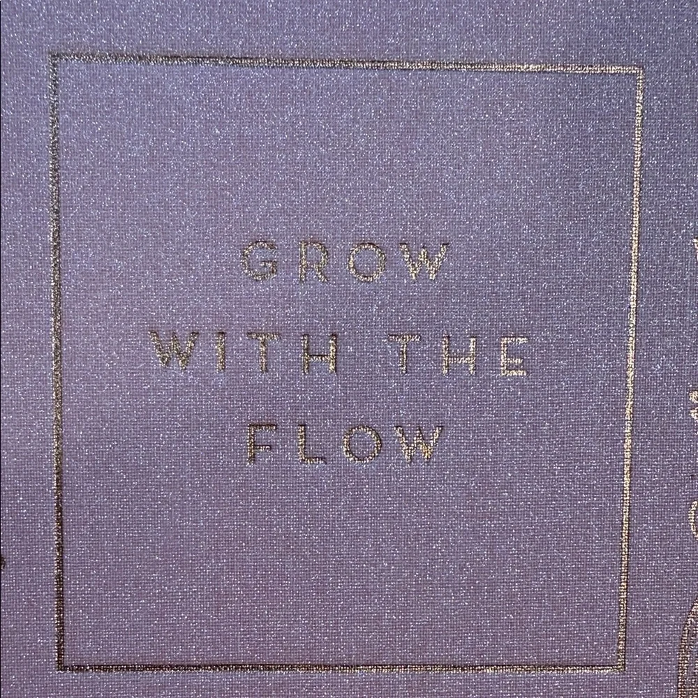 Pink Gold Embossed “Grow With The Flow” Journal